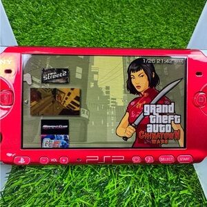 Sony Vibrant Red Handheld Console